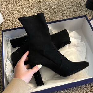Brand new clinger Stewart Weitzman black boot